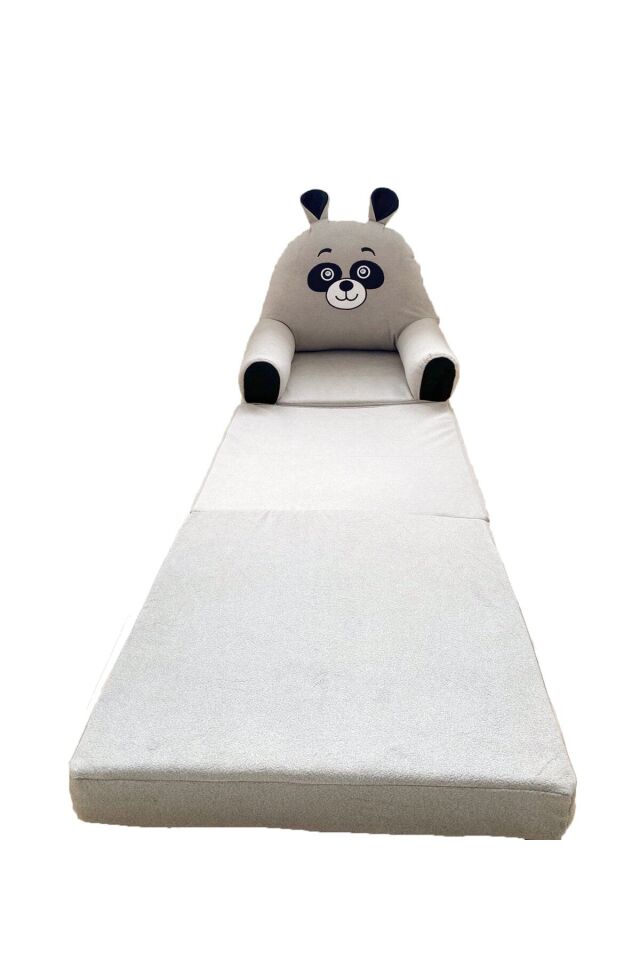 Katlanabilir Bebek-çocuk Koltuğu Sandalye Portatif Yatak Puf Gritaytüyü/Panda