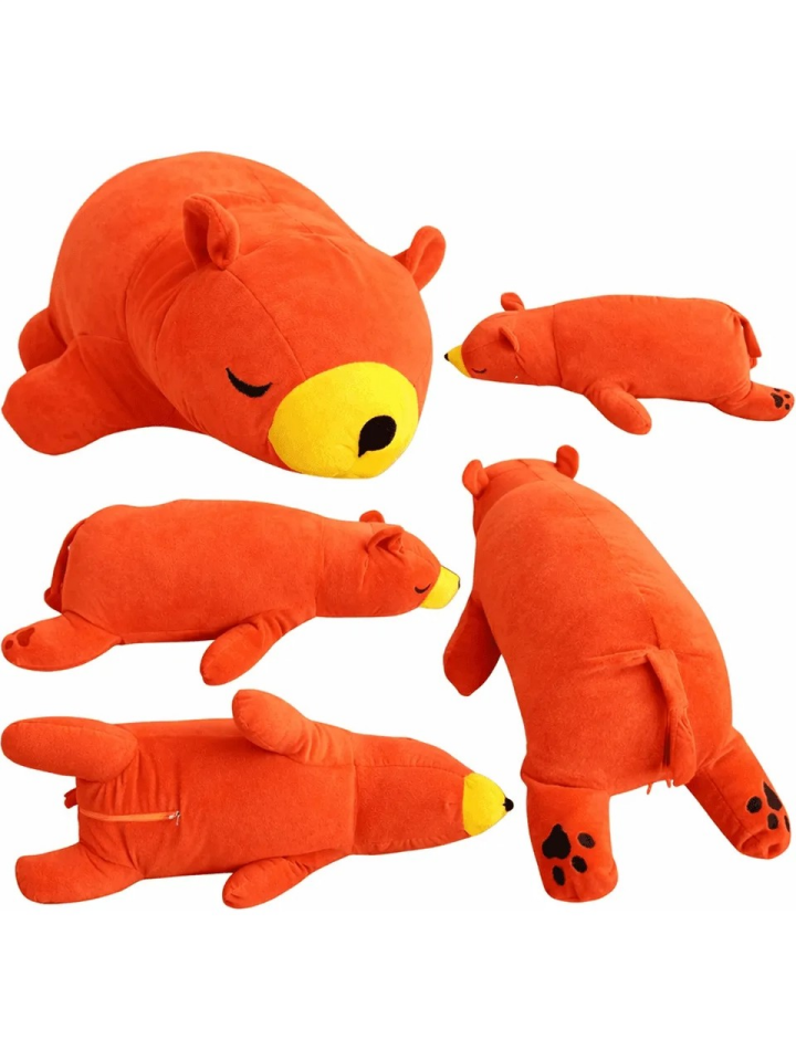 Uyku Arkadaşı Peluş Ayıcık Yastık – Bebek ve Çocuk İçin Yumuşak Babyface Kumaş