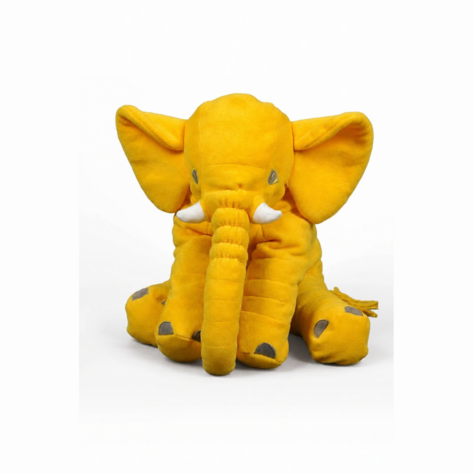 Uyku Arkadaşım Fil 65 cm Jumbo Boy Peluş Oyuncak – Antialerjik, Yıkanabilir, Yumuşak Dokulu Bebek Uyku Oyuncağı