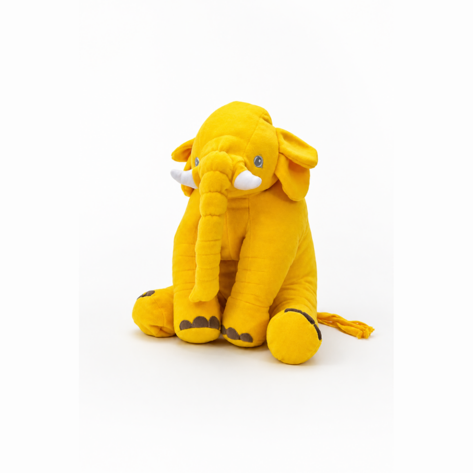 Uyku Arkadaşım Fil 65 cm Jumbo Boy Peluş Oyuncak – Antialerjik, Yıkanabilir, Yumuşak Dokulu Bebek Uyku Oyuncağı